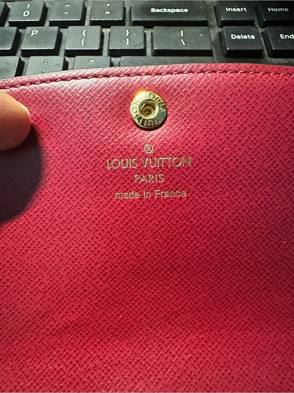 Louis Vuitton inside compact wallet